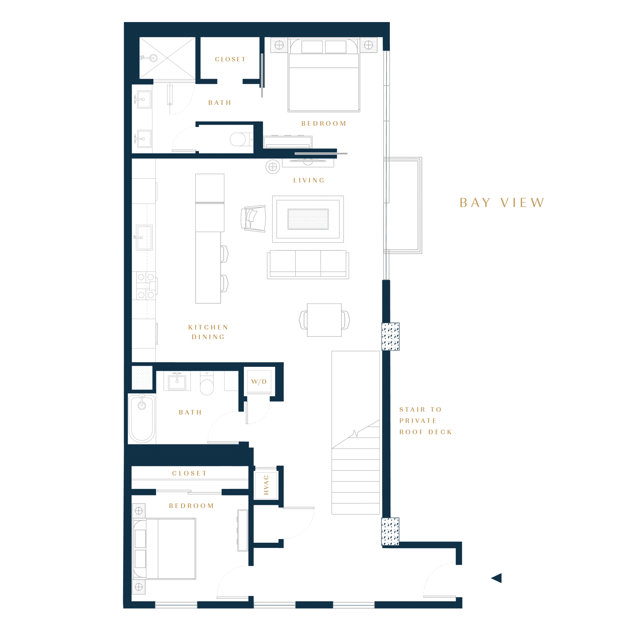 Residence PH condo floor plan in San Francisco
